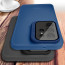 Vaku ® Samsung Galaxy S24 Ultra Rime Frosted Translucent Camera Protector Case with Built-in Stash Stand Back Cover