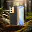 Vaku ® Vivo V27 5G Luxemberg Leather Pattern Gold Electroplated Soft TPU Back Cover