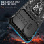 Vaku ® Samsung Galaxy A25 5G Aegis Armor Slide Camera Protection Magnetic Ring Holder Kickstand Back Cover