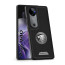 Vaku ® Vivo V40 5G Regal Shield Metal Lion Engraved Leather Protective Back Cover