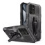 Vaku ® Samsung Galaxy S24 Ultra Vanguard Military Grade Armor Case with Metal Belt Clip Kickstand Back Cover