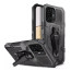 Vaku ® Xiaomi 11T Pro 5G Vanguard Military Grade Armor Case with Metal Belt Clip Kickstand Back Cover
