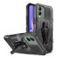 Vaku ® Vivo Y17s Vanguard Military Grade Armor Case with Metal Belt Clip Kickstand Back Cover