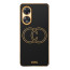 Vaku ® Oppo A78 5G Skylar Leather Pattern Gold Electroplated Soft TPU Back Cover