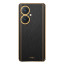 Vaku ® Vivo Y27 Luxemberg Series Leather Stitched Gold Electroplated Soft TPU Back Cover