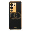 Vaku ® Vivo V29 5G Skylar Leather Pattern Gold Electroplated Soft TPU Back Cover
