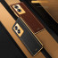 Vaku ® Oppo A79 5G Luxemberg Leather Pattern Gold Electroplated Soft TPU Back Cover