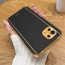 Vaku ® Xiaomi Mi 11 Lite Luxemberg Series Leather Stitched Gold Electroplated Soft TPU Back Cover
