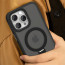 Vaku Luxos ® Apple iPhone 16 Pro Max Ariston Kickmag Cover with Magnetic Alloy Ring Metal Kickstand Camera Protector Shockproof Back Cover