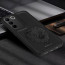 Vaku ® Vivo V27 5G Lion Embossed Luxury Designer Leather Protective Back Cover Case