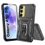 Vaku ® Samsung Galaxy A55 5G Aegis Armor Slide Camera Protection Magnetic Ring Holder Kickstand Back Cover