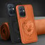 Vaku ® Vivo Y75 5G Lion Embossed Luxury Designer Leather Protective Back Cover Case