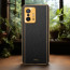 Vaku ® Xiaomi 11T Pro 5G Luxemberg Series Leather Stitched Gold Electroplated Soft TPU Back Cover