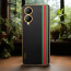 Vaku ® Vivo Y17s Felix Line Leather Stitched Gold Electroplated Soft TPU Back Cover Case