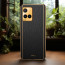 Vaku ® Vivo Y33T Luxemberg Series Leather Stitched Gold Electroplated Soft TPU Back Cover