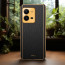 Vaku ® Vivo V25 Luxemberg Series Leather Stitched Gold Electroplated Soft TPU Back Cover