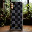 Vaku ® Samsung Galaxy A50 Cheron Series Leather Stitched Gold Electroplated Soft TPU Back Cover