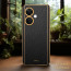 Vaku ® OnePlus Nord CE 3 5G Luxemberg Series Leather Stitched Gold Electroplated Soft TPU Back Cover
