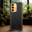 Vaku ® Samsung Galaxy S23 Luxemberg Series Leather Stitched Gold Electroplated Soft TPU Back Cover