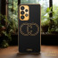 Vaku ® Samsung Galaxy A73 5G Skylar Leather Pattern Gold Electroplated Soft TPU Back Cover