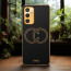Vaku ® Samsung Galaxy M52 5G Skylar Leather Pattern Gold Electroplated Soft TPU Back Cover