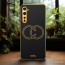 Vaku ® Oneplus Nord Skylar Leather Pattern Gold Electroplated Soft TPU Back Cover