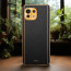 Vaku ® Xiaomi Mi 11 Lite Luxemberg Series Leather Stitched Gold Electroplated Soft TPU Back Cover