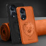 Vaku ® Oppo Reno8T 5G Lion Embossed Luxury Designer Leather Protective Back Cover Case
