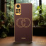 Vaku ® Xiaomi Redmi Note 11 Pro Skylar Leather Pattern Gold Electroplated Soft TPU Back Cover