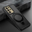 Vaku ® Samsung Galaxy S24 Ultra Astor Military Grade Armor Protective Case with Ring Bracket Kickstand Back cover