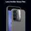 Vaku ® Samsung Galaxy S23 Rime Frosted Translucent Camera Protector Case with Built-in Stash Stand Back Cover