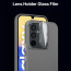 Vaku ® Samsung Galaxy A15 5G Rime Frosted Translucent Camera Protector Case with Built-in Stash Stand Back Cover