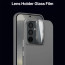Vaku ® Samsung Galaxy S24 5G Rime Frosted Translucent Camera Protector Case with Built-in Stash Stand Back Cover