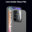 Vaku ® Samsung Galaxy A54 5G Rime Frosted Translucent Camera Protector Case with Built-in Stash Stand Back Cover