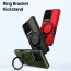 Vaku ® Vivo Y21 Astor Military Grade Armor Protective Case with Ring Bracket Kickstand Back cover
