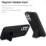 Vaku ® Samsung Galaxy S21 FE Harbor Grip Multi-Functional Magnetic Vertical & Horizontal Stand Case Silicon Back Cover