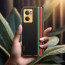 Vaku ® OnePlus Nord CE 2 5G Felix Line Leather Stitched Gold Electroplated Soft TPU Back Cover Case