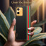Vaku ® Vivo T1X Felix Line Leather Stitched Gold Electroplated Soft TPU Back Cover Case