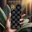Vaku ® Samsung Galaxy A12 Cheron Series Leather Stitched Gold Electroplated Soft TPU Back Cover