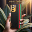 Vaku ® Oppo A16 Felix Line Leather Stitched Gold Electroplated Soft TPU Back Cover Case