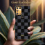 Vaku ® Samsung Galaxy M31 Cheron Series Leather Stitched Gold Electroplated Soft TPU Back Cover