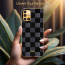 Vaku ® Samsung Galaxy A51 Cheron Series Leather Stitched Gold Electroplated Soft TPU Back Cover