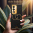 Vaku ® Oppo A3 Pro 5G Skylar Leather Pattern Gold Electroplated Soft TPU Back Cover