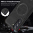 Vaku ® Samsung Galaxy F15 5G Maxtron Leather Stitched Magnetic Magsafe Non-Slip Grip Shockproof Back Cover