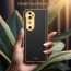 Vaku ® Vivo V40 5G Luxemberg Leather Pattern Gold Electroplated Soft TPU Back Cover