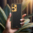 Vaku ® OnePlus Nord CE 2 Lite 5G Luxemberg Series Leather Stitched Gold Electroplated Soft TPU Back Cover
