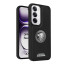 Vaku ® Oppo Reno12 5G Regal Shield Metal Lion Engraved Leather Protective Back Cover