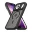 Vaku Luxos ® Apple iPhone 17 Pro Max Avlon Magpro Translucent Scratch Resistant Military-Grade Case With Metal Camera Ring Shockproof Protective Back Cover