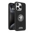 Vaku ® Apple iPhone 15 Pro Regal Shield Metal Lion Engraved Leather Protective Back Cover