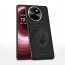 Vaku ® Vivo T3x 5G Lion Embossed Luxury Designer Leather Protective Back Cover